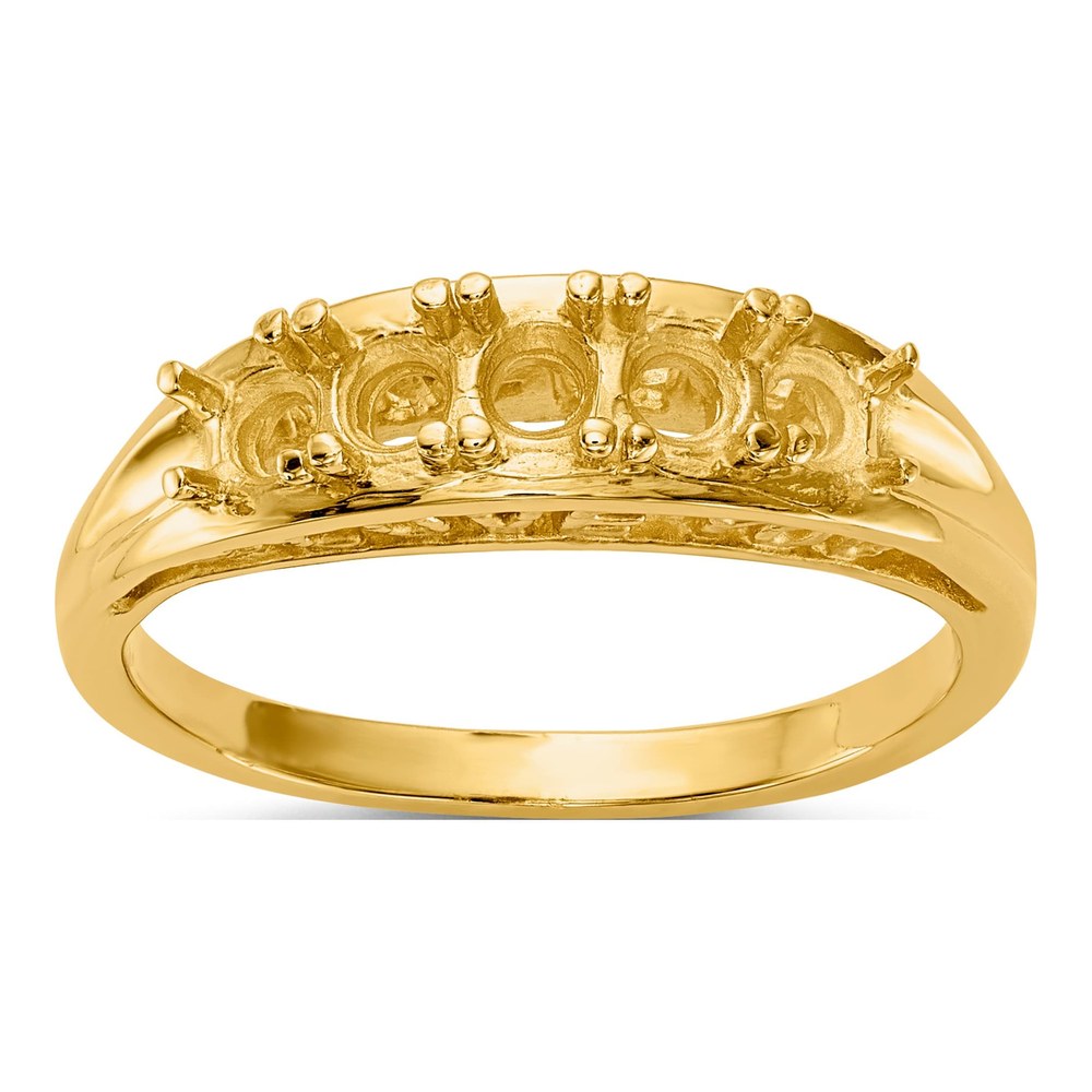 10K Yellow Gold 5-Stone Mothers Ring Mounting