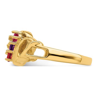10K Yellow Gold Family Ring – view 2