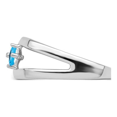 10K White Gold Family Ring Mounting – view 3