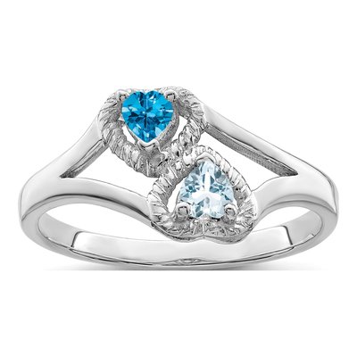 10K White Gold Family Ring Mounting