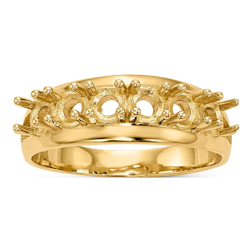 10K Yellow Gold 6-Stone Mothers Ring Mounting