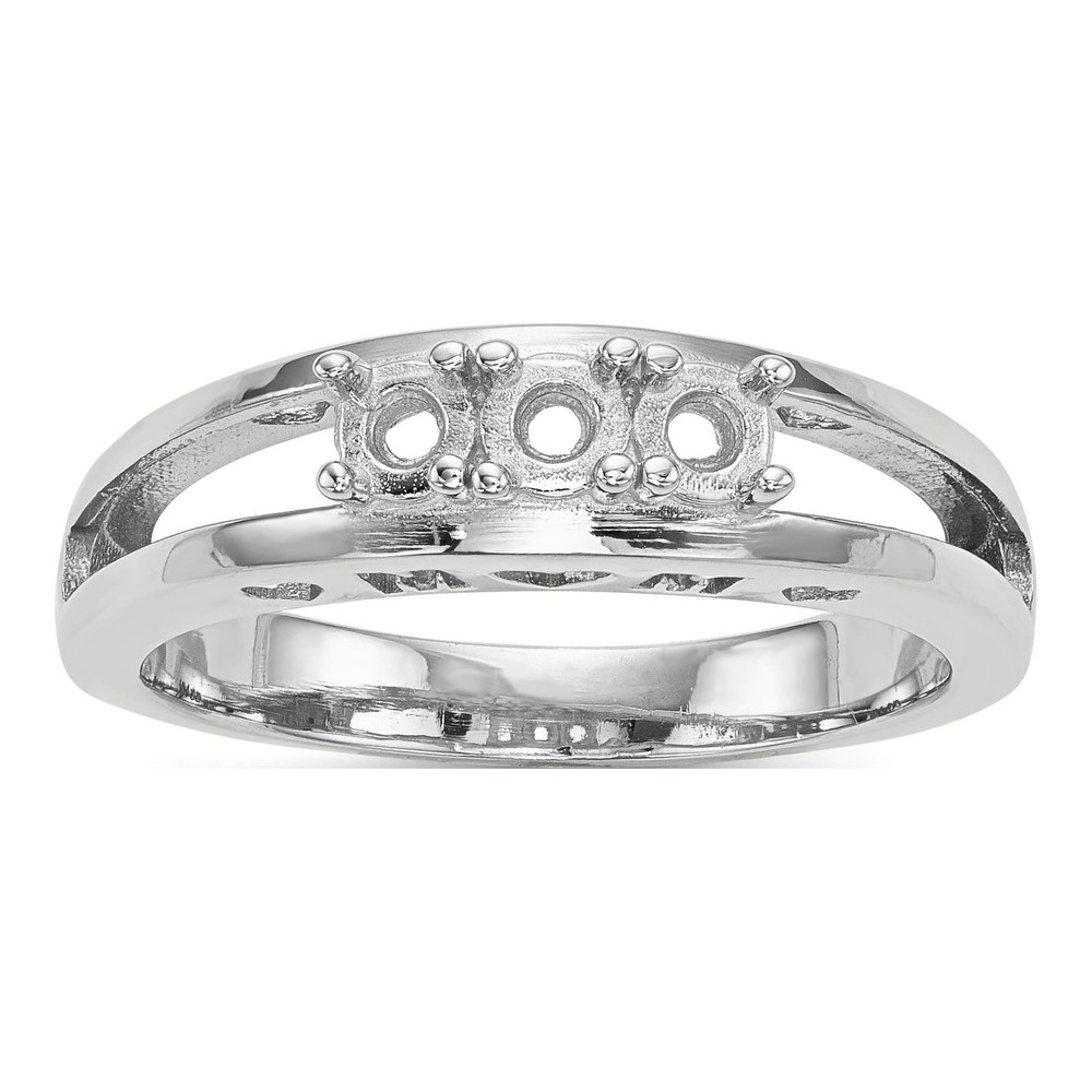 10K White Gold Personalized Family Ring Mounting
