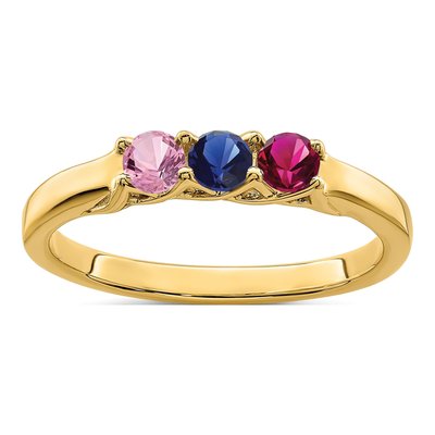 10K Yellow Gold Family Ring Mounting