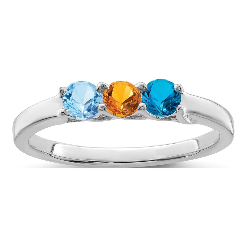 10K White Gold Personalized Family Ring Mounting