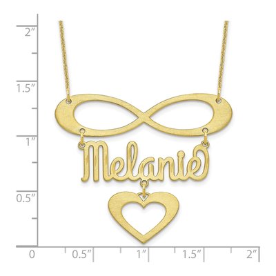 10K Yellow Gold Personalized Name Necklace – view 3