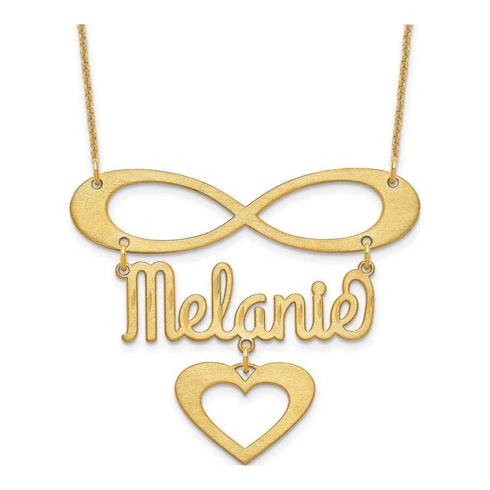 10K Yellow Gold Personalized Name Necklace