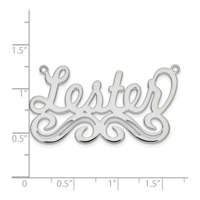 10K White Gold Personalized Name Plate Necklace – view 5