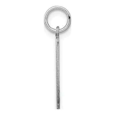 10K White Gold Personalized Name Bar Charm – view 2