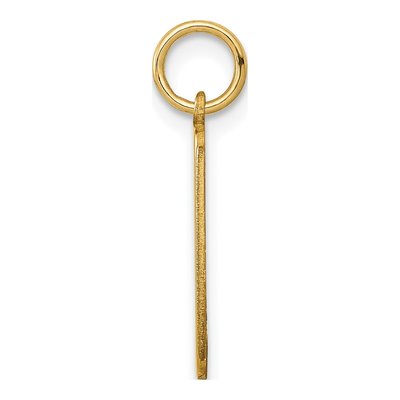 10K Yellow Gold Personalized Name Bar Charm – view 2