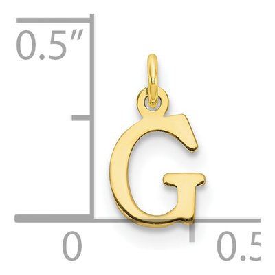 10K Yellow Gold Cut-Out Letter G Charm – view 3
