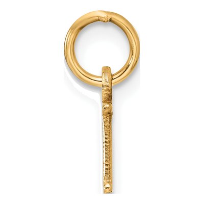 10K Yellow Gold Letter H Pendant – view 3