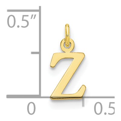 10K Yellow Gold Cut-Out Letter Z Charm – view 3