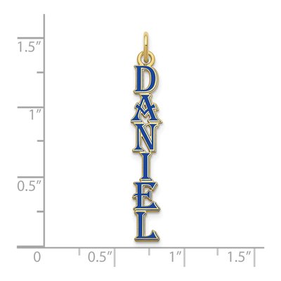 10K Yellow Gold Personalized Name Plate Charm – view 2
