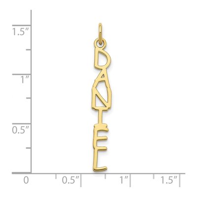 10K Yellow Gold Personalized Name Plate Charm – view 3