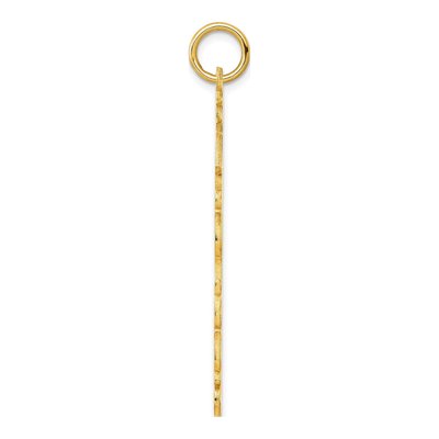 10K Yellow Gold Personalized Name Plate Charm – view 2