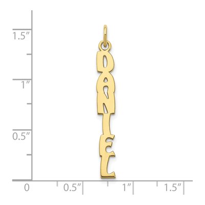 10K Yellow Gold Personalized Name Plate Charm – view 2