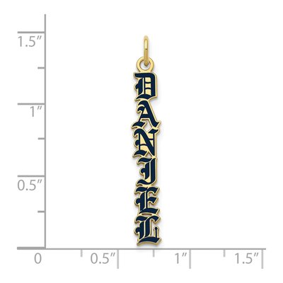 10K Yellow Gold Personalized Name Plate Charm – view 2