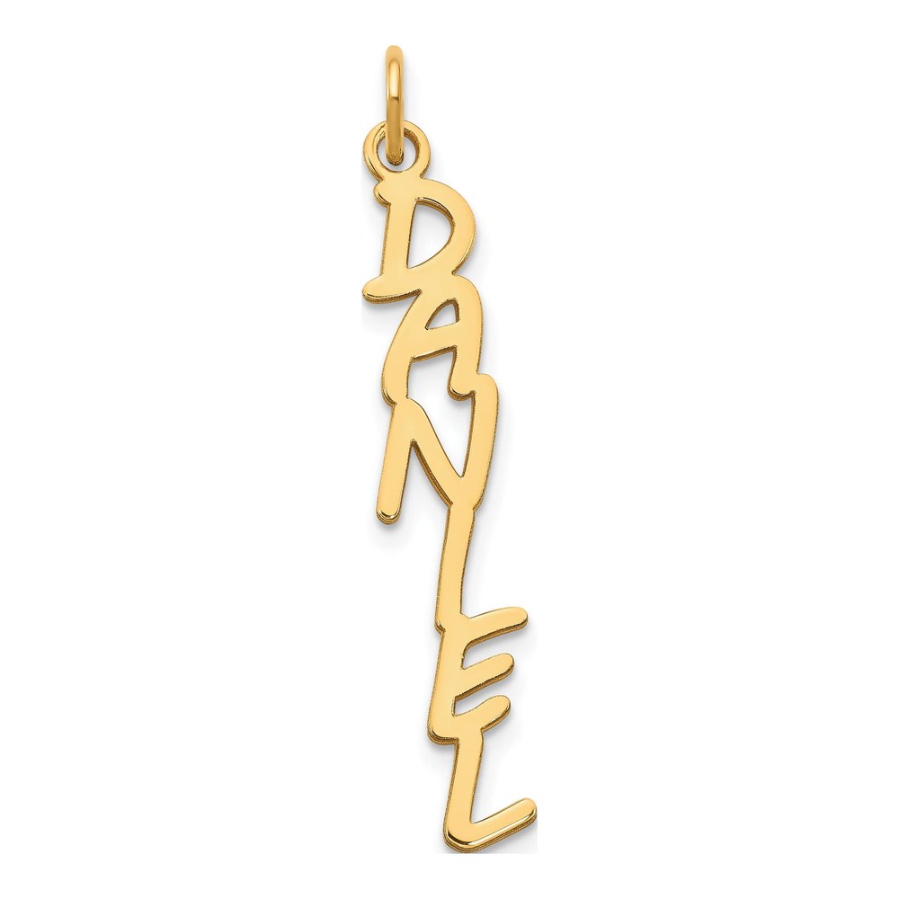10K Yellow Gold Personalized Name Plate Charm