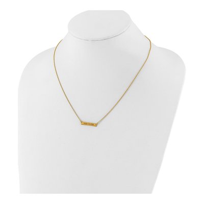 10K Yellow Gold Personalized 1-Station Necklace – view 3