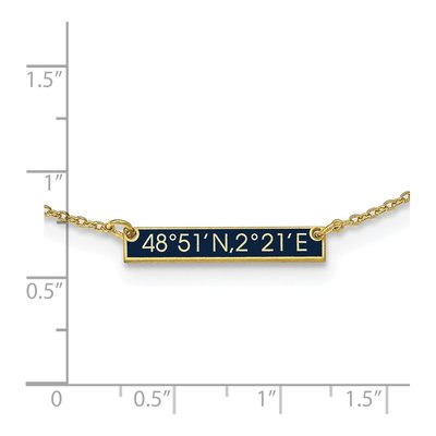 10K Yellow Gold Personalized 1-Station Necklace – view 2