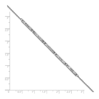 10K White Gold 1/7 ct tw Diamond 5-Station Bracelet – view 3