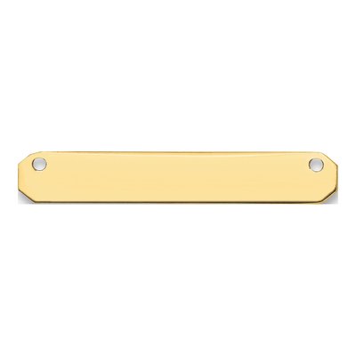 10K Yellow Gold Small Blank Bar Finding