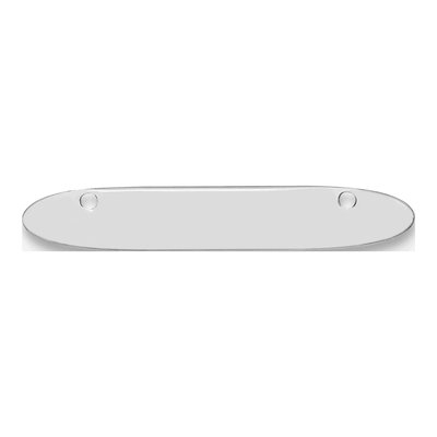 10K White Gold Small Oblong Blank Bar Finding