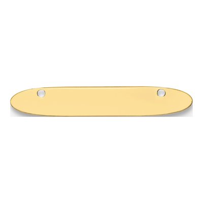 10K Yellow Gold Small Oblong Blank Bar Finding