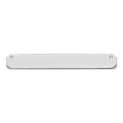 10K White Gold Medium Blank Bar Finding
