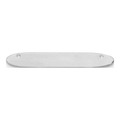 10K White Gold Oblong Blank Bar Finding