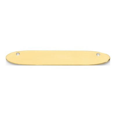 10K Yellow Gold Medium Oblong Blank Bar Finding