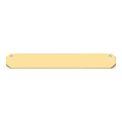 10K Yellow Gold Large Blank Bar Finding