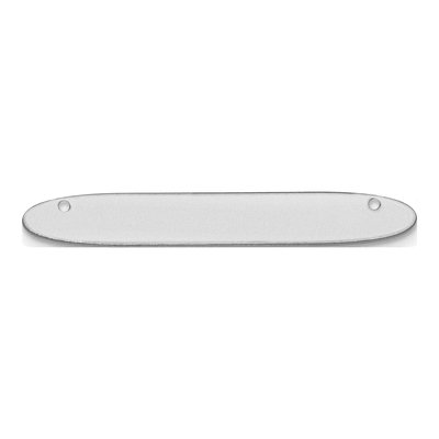 10K White Gold Large Oblong Blank Bar Finding