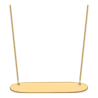 10K Yellow Gold Large Bar Necklace