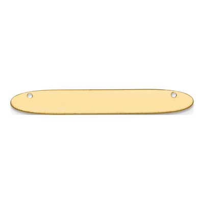 10K Yellow Gold Large Oblong Blank Bar Finding