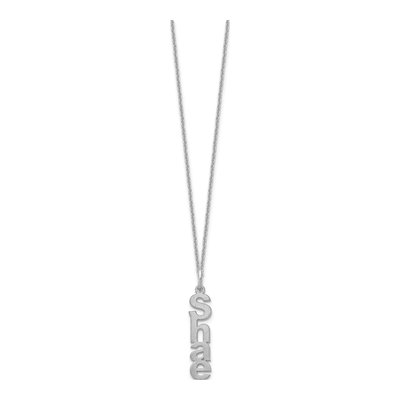 10K White Gold Personalized Name Necklace – view 2