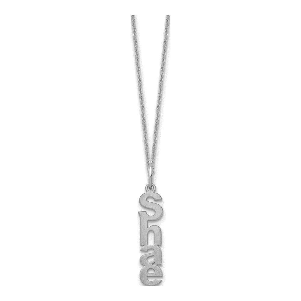 10K White Gold Personalized Name Necklace