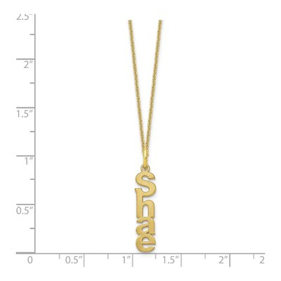10K Yellow Gold Personalized Name Necklace – view 3