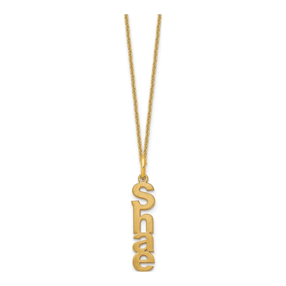 10K Yellow Gold Personalized Name Necklace