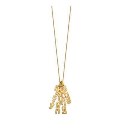 10K Yellow Gold Personalized 4-Name Necklace – view 2