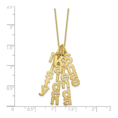 10K Yellow Gold Personalized 4-Name Necklace – view 3