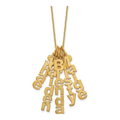 10K Yellow Gold 5-Name Necklace