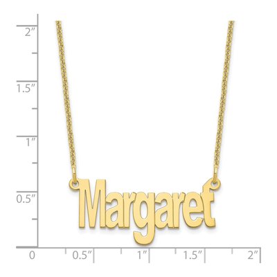 10K Yellow Gold Small Personalized Name Necklace – view 3
