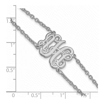 10K White Gold Personalized Monogram Bracelet – view 3