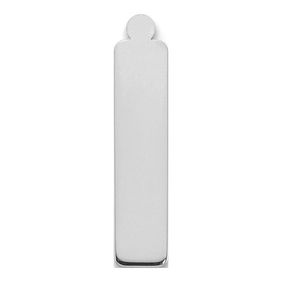 10K White Gold Vertical Blank Bar Finding