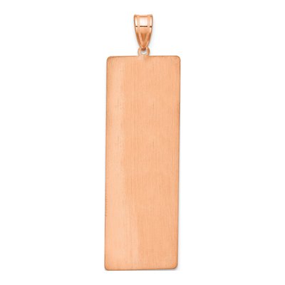 10K Rose Gold Personalized Family Name Pendant – view 4