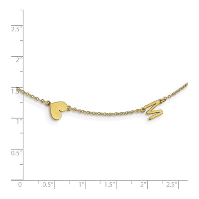 10K Yellow Gold Personalized 2-Initial Necklace – view 2