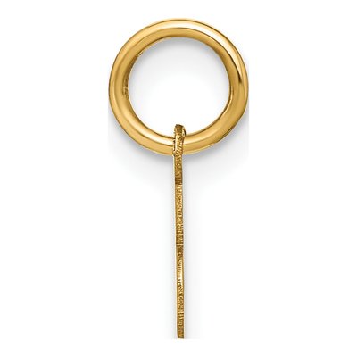 10K Yellow Gold Script Letter E Charm – view 3