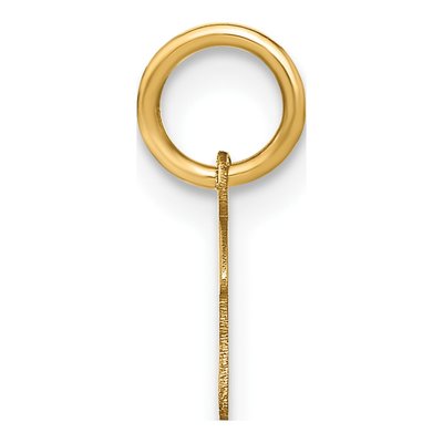 10K Yellow Gold Letter F Charm – view 3