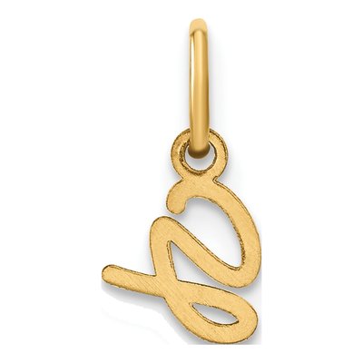 10K Yellow Gold Letter G Charm – view 3